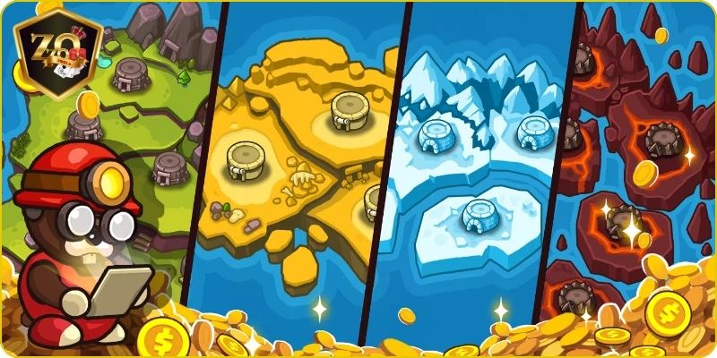 Đào Mỏ Zozo68 – Game Săn Thưởng Tỷ Lệ Thưởng Cực Cao 4 Khám phá bí mật trong thế giới đào mỏ Zozo68