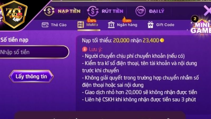 Bật mí cách nạp tiền Zozo68 nhanh chóng, dễ hiểu nhất 15 Xác nhận thông tin giao dịch