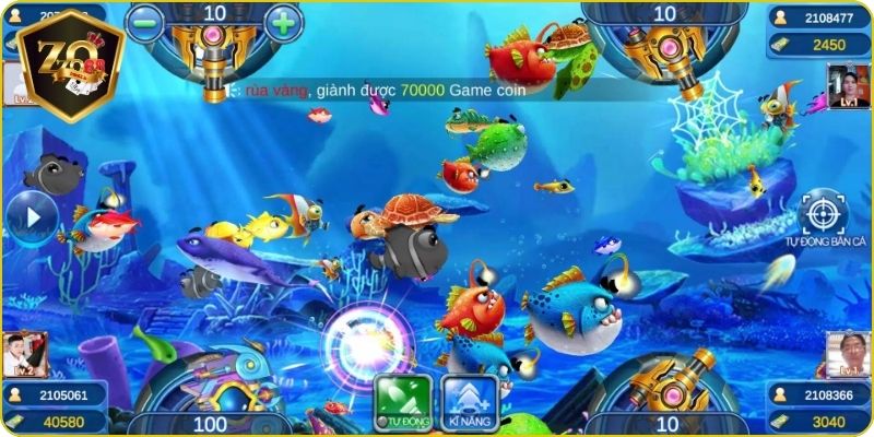 Thiết kế bắn cá 3D sinh động, tinh tế
